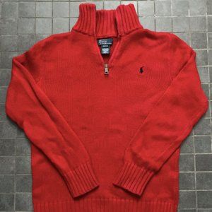 Red Polo Sweater Boys Sz. 8